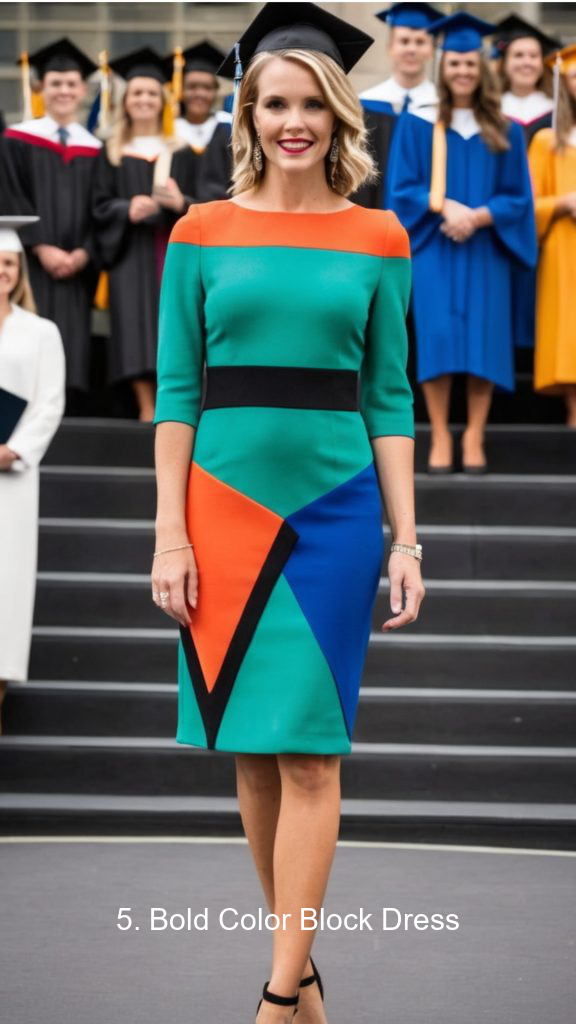 5. Bold Color Block Dress