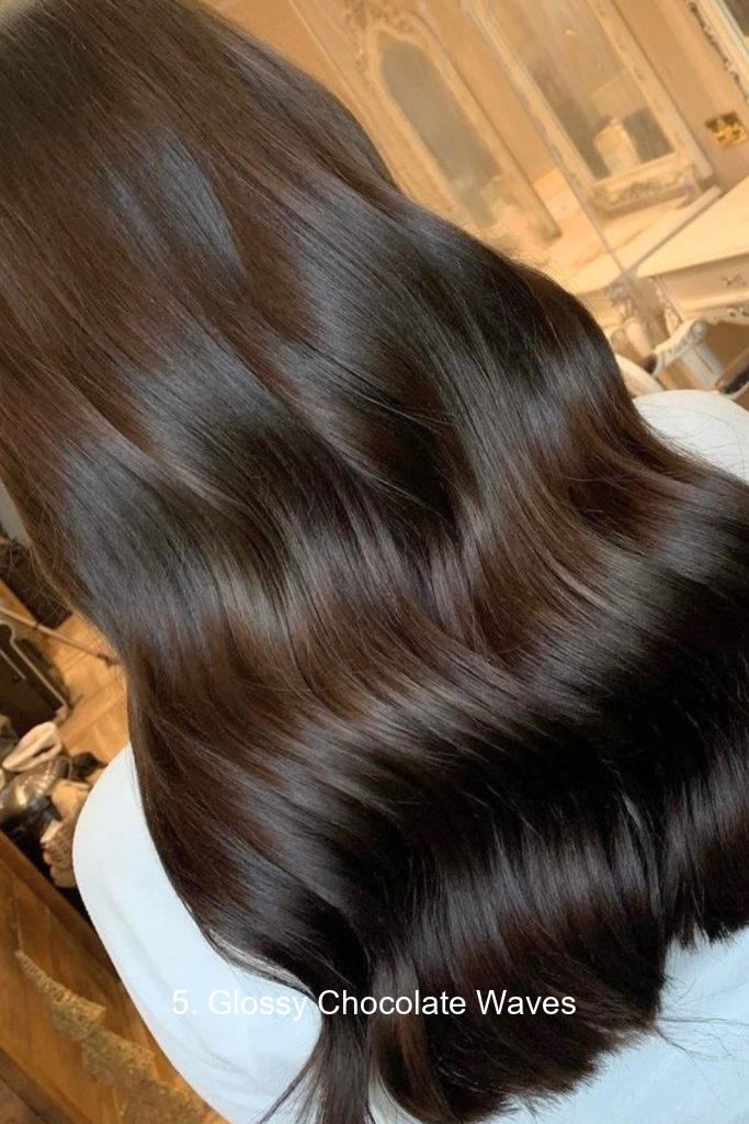 5. Glossy Chocolate Waves