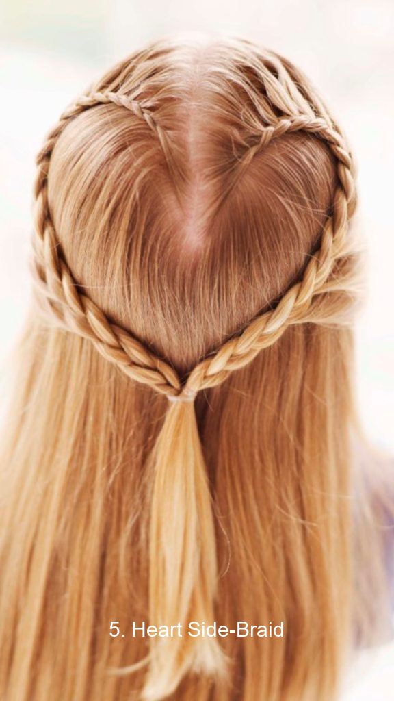 5. Heart Side-Braid