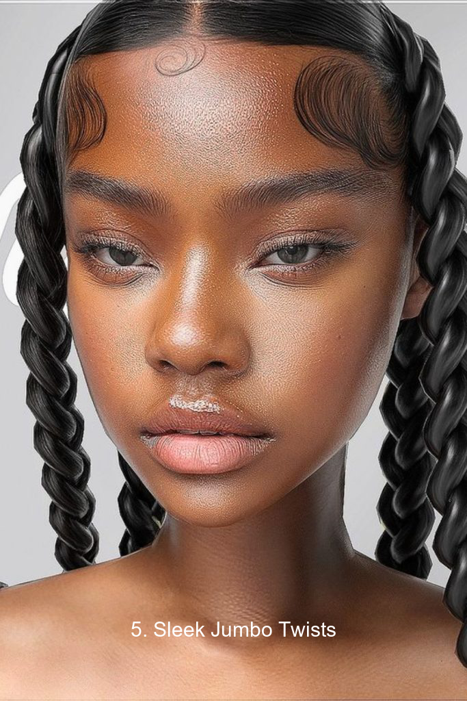 5. Sleek Jumbo Twists