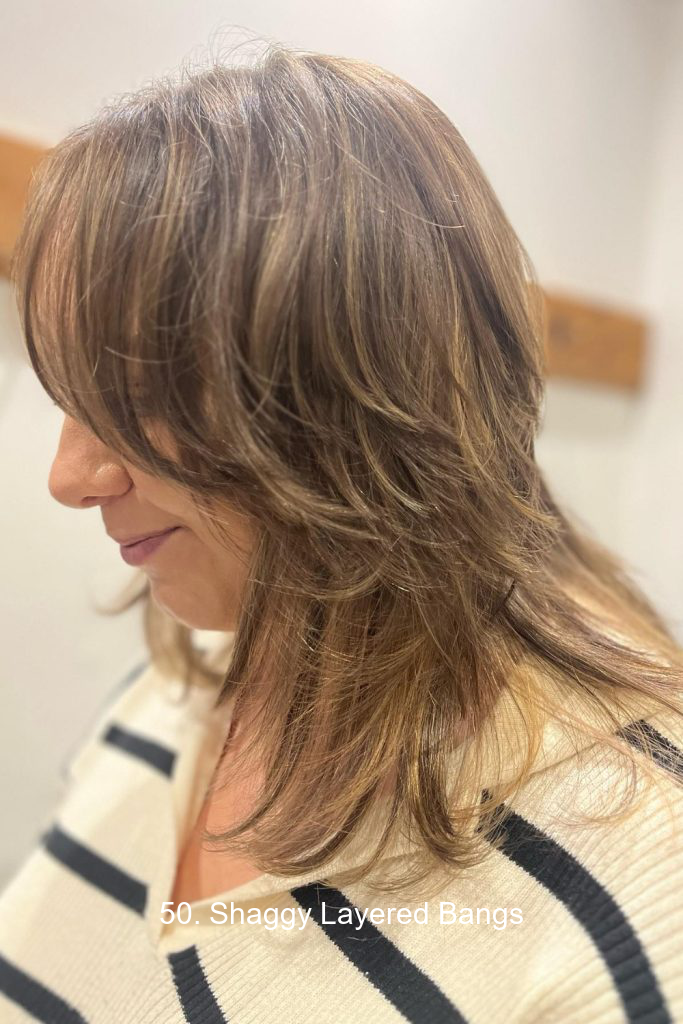 50. Shaggy Layered Bangs