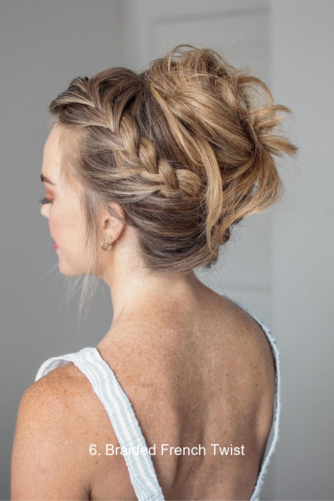 6. Braided French Twist