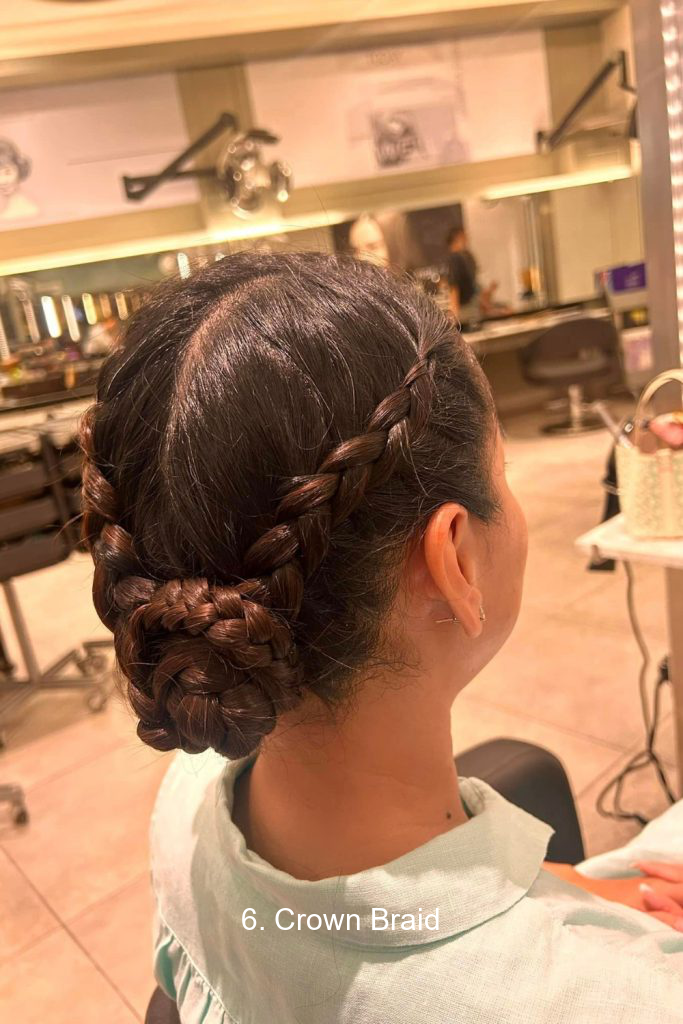 6. Crown Braid