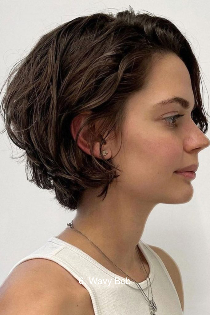 6. Wavy Bob