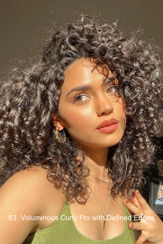 63. Voluminous Curly Fro with Defined Edges