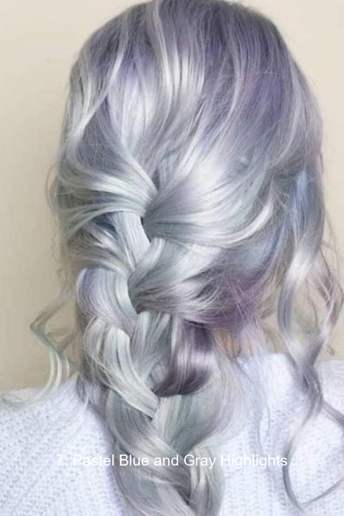 7. Pastel Blue and Gray Highlights