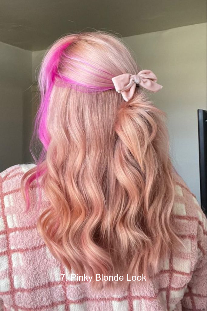 7. Pinky Blonde Look