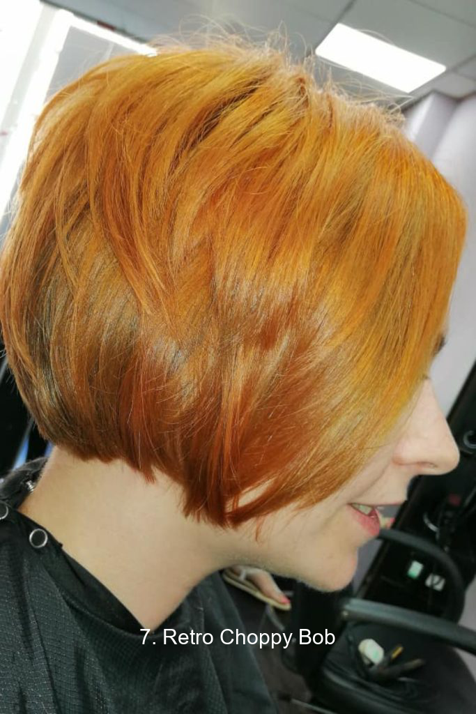 7. Retro Choppy Bob