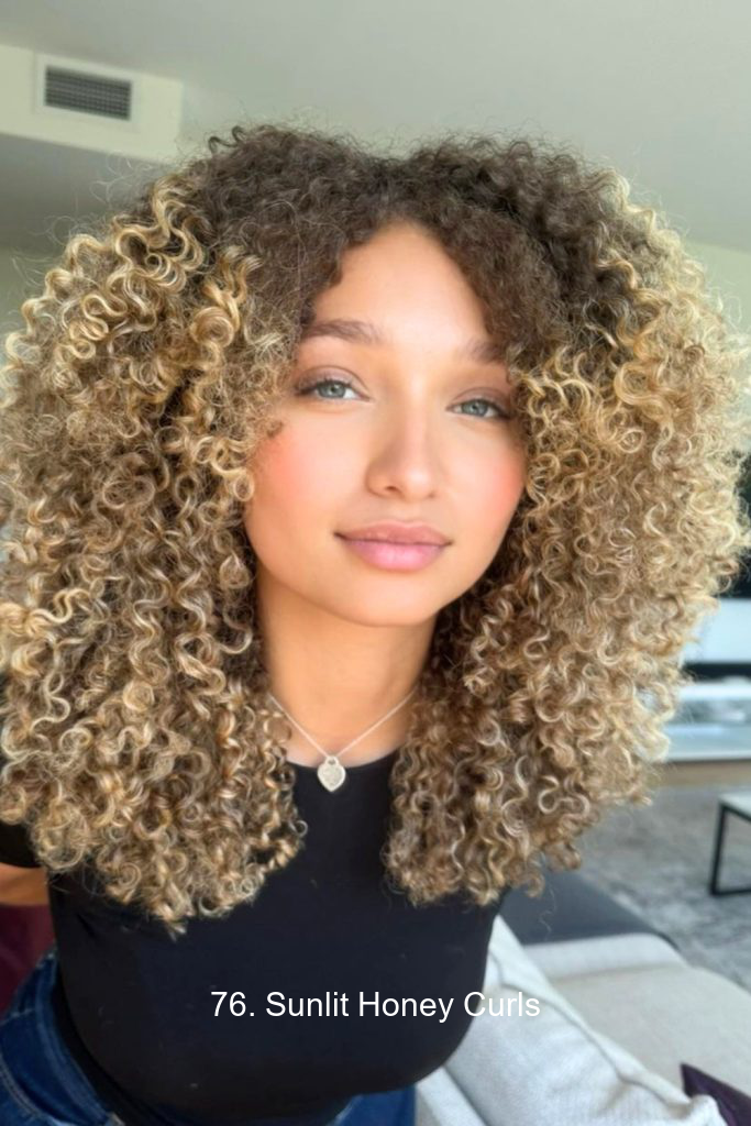 76. Sunlit Honey Curls