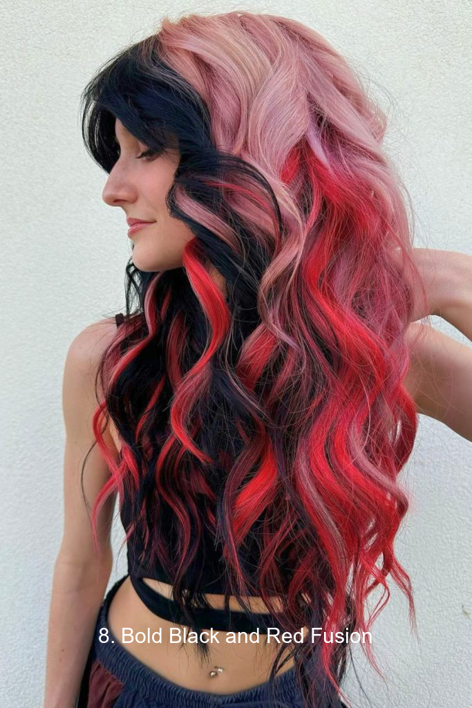 8. Bold Black and Red Fusion