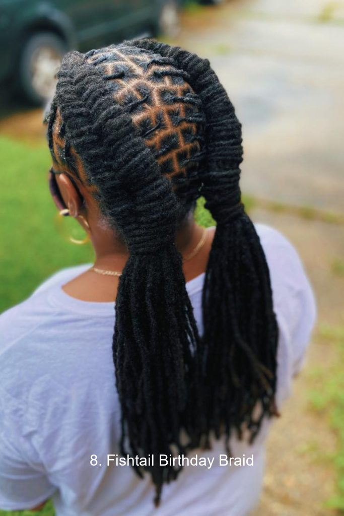 8. Fishtail Birthday Braid