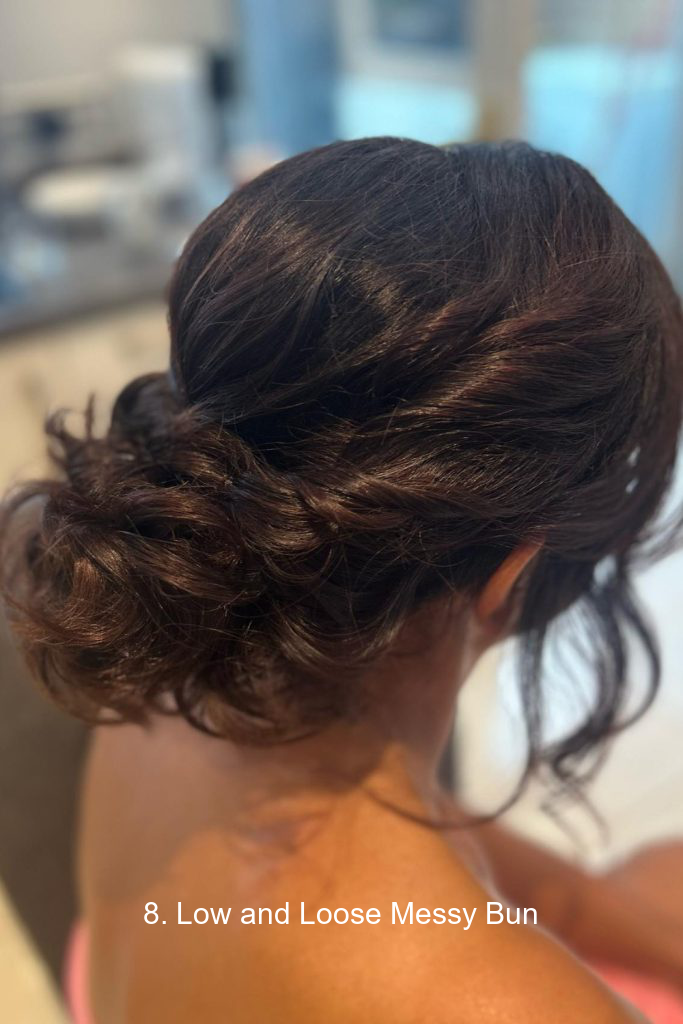 8. Low and Loose Messy Bun