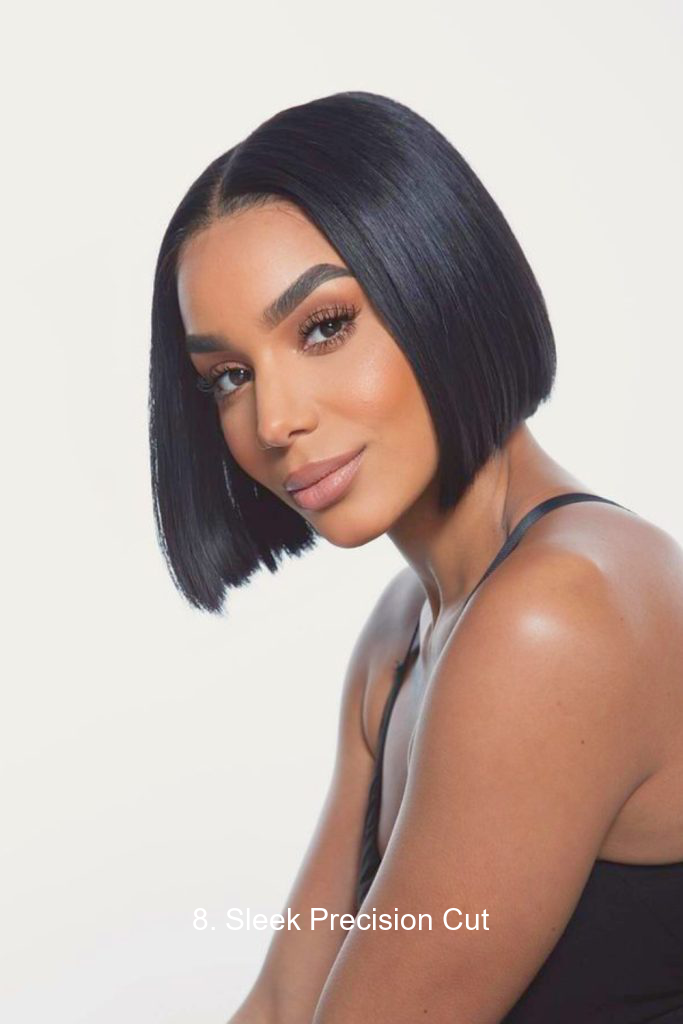 8. Sleek Precision Cut