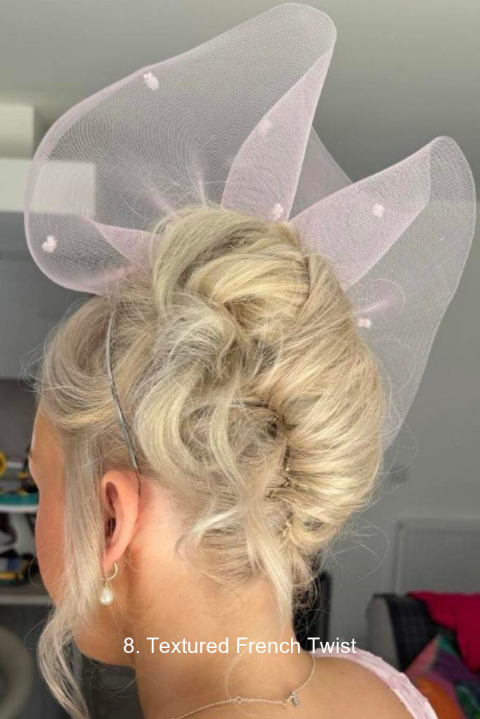 8. Textured French Twist