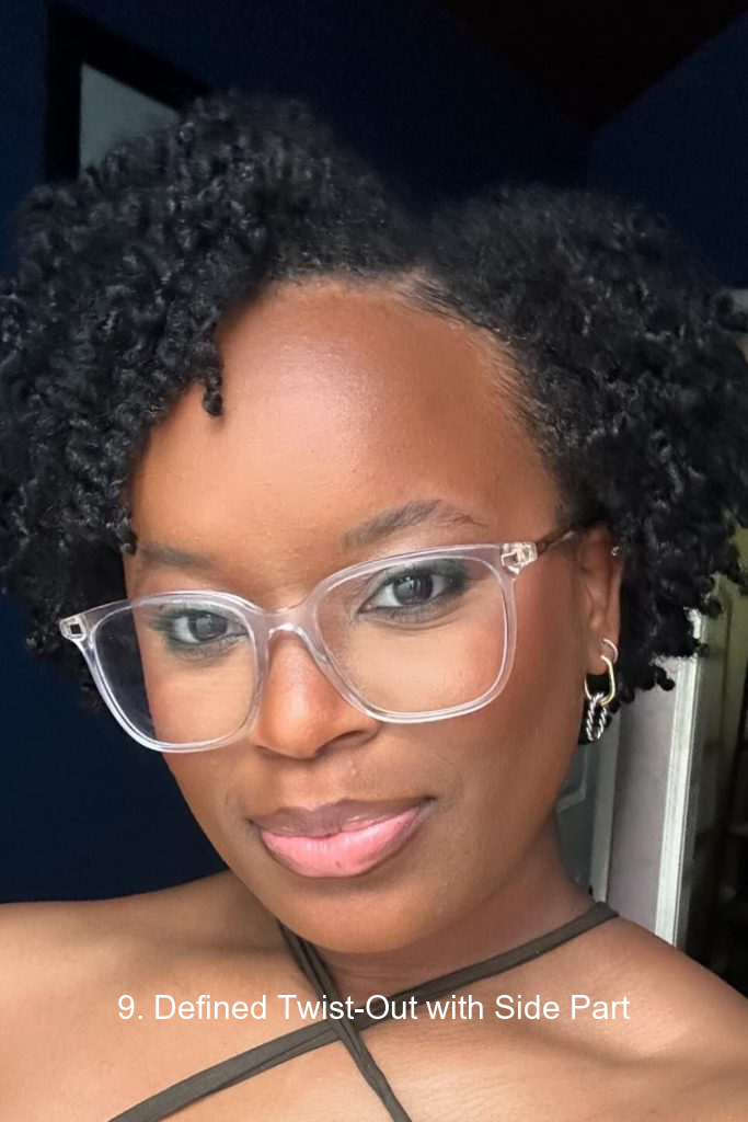 9. Defined Twist-Out with Side Part