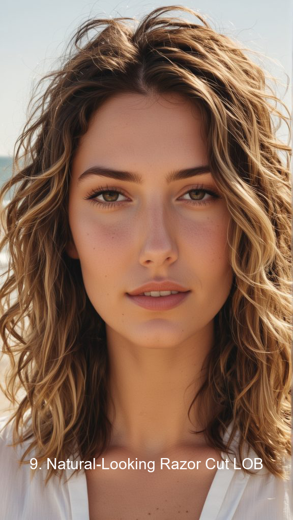 9. Natural-Looking Razor Cut LOB
