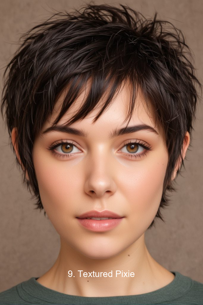 9. Textured Pixie