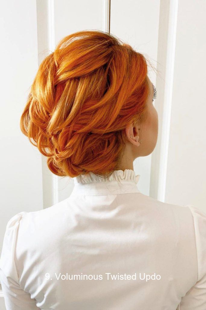 9. Voluminous Twisted Updo